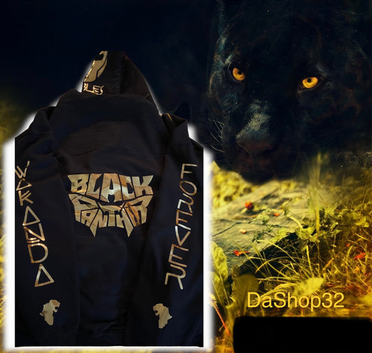 Black Panther Gold Hoodie (Black)